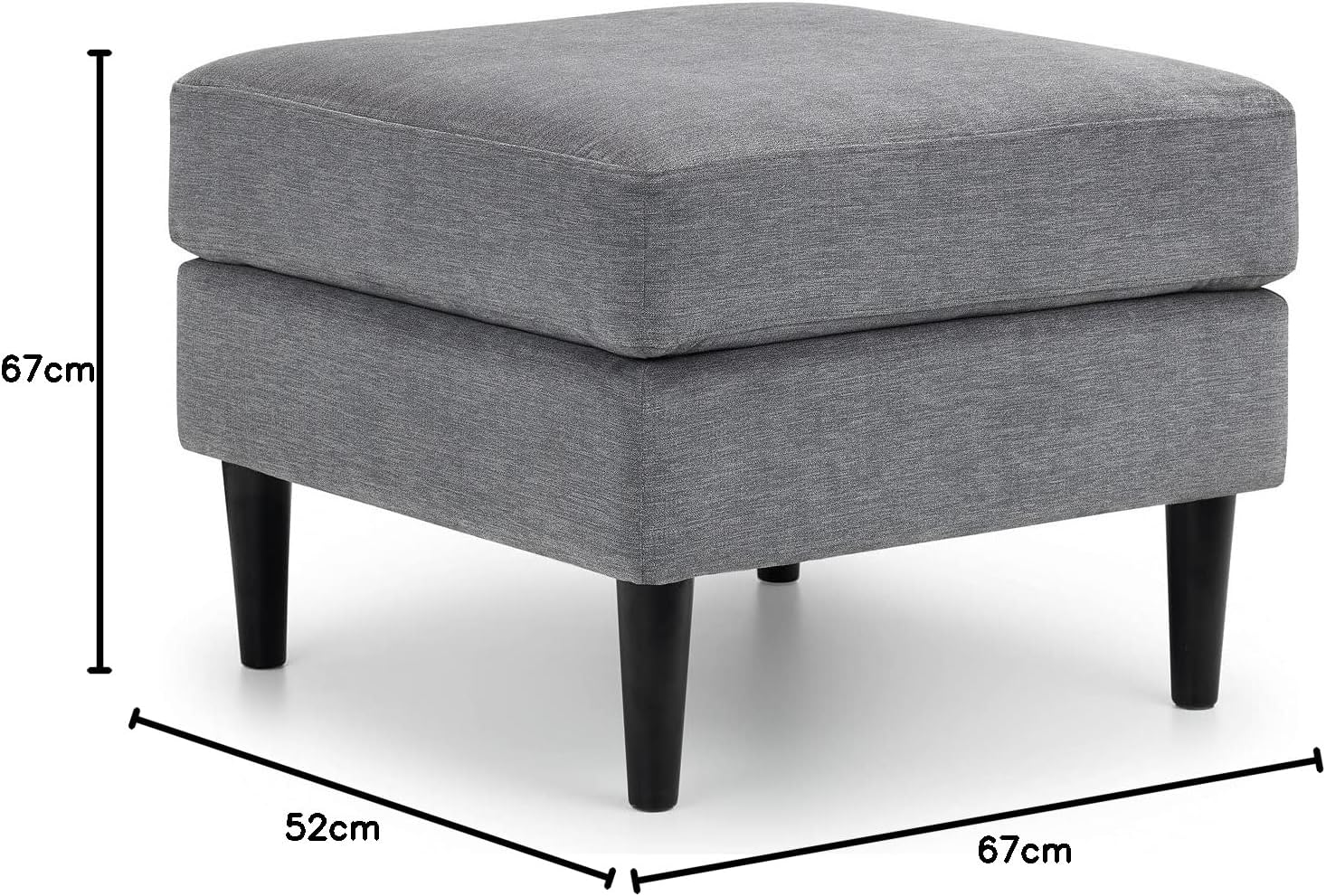 Pouf Hayward, grigio - immagine 3