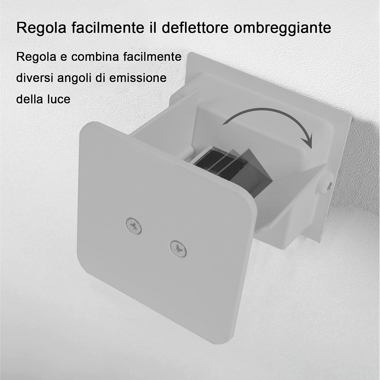 Fupe 2 Applique Parete Esterno Interno LED Grigio 12W - immagine 7