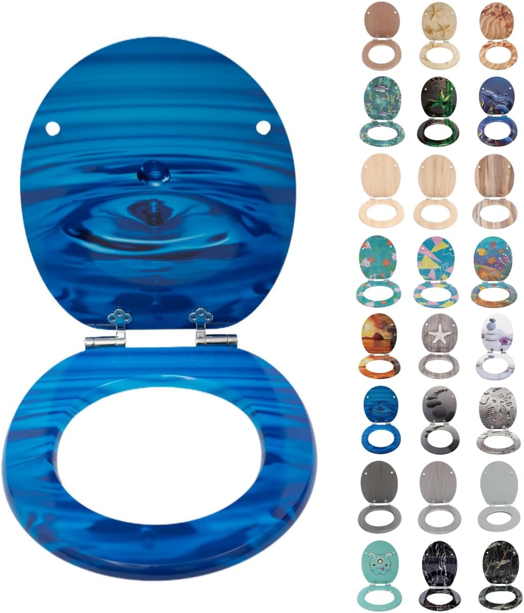 Sinobath Asiento de Inodoro con Descenso Automático