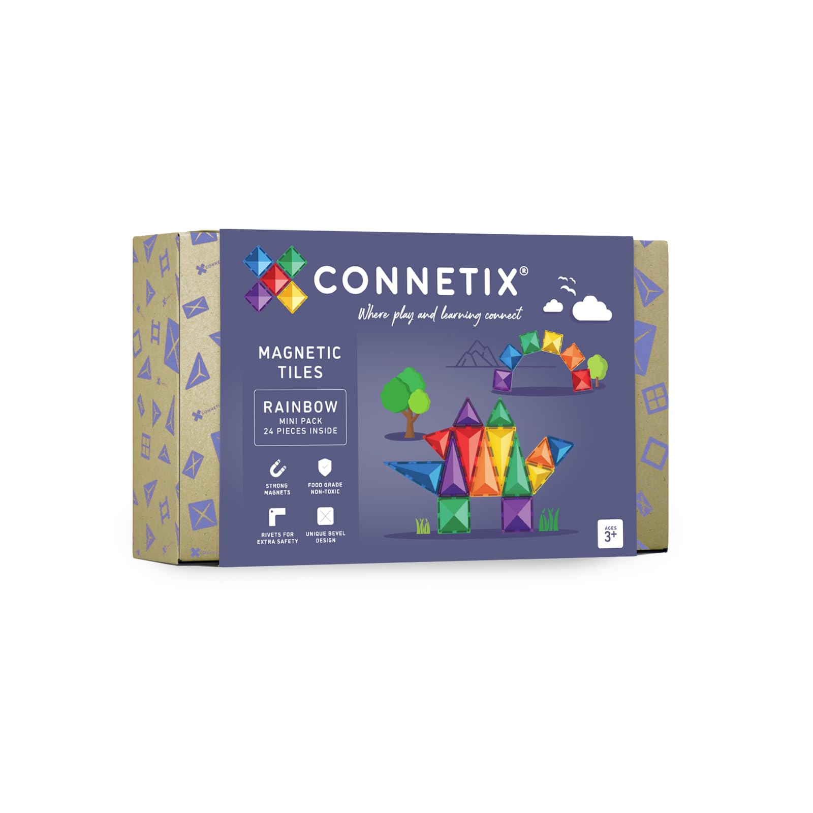 CONNETIX Arcobaleno Confezione Mini, 24 Pezzi