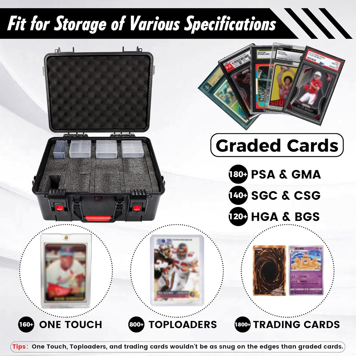 Meetikar Graded Card Storage Box - Nero - immagine 2