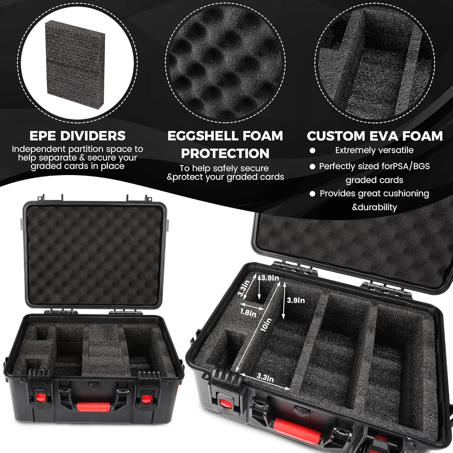 Meetikar Graded Card Storage Box - Nero - immagine 4