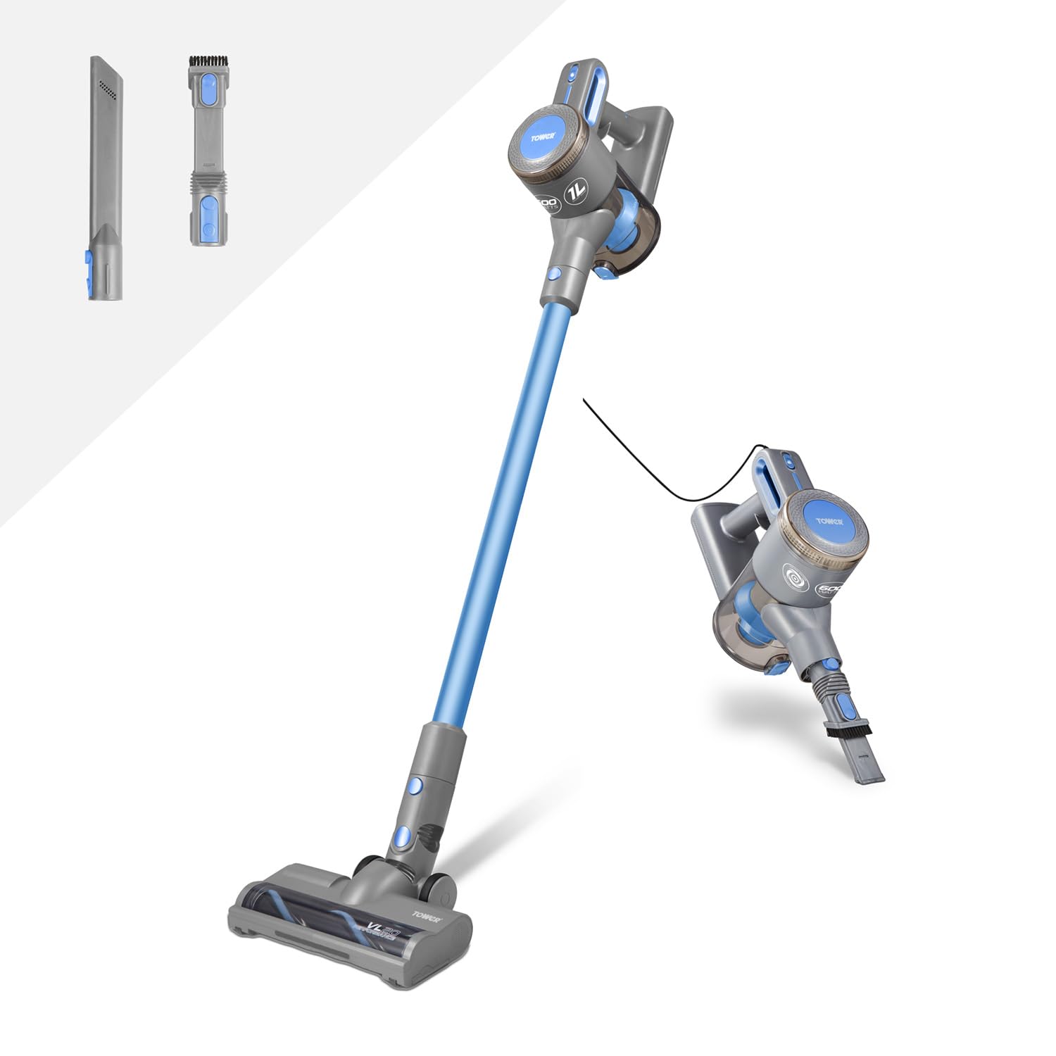 Tower T513006 - Aspirapolvere con Filo 3 in 1, Verde Acqua