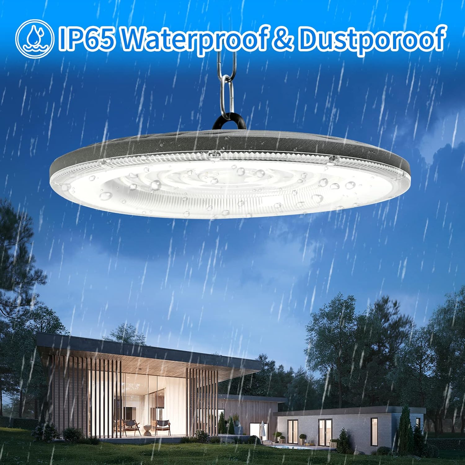 Blivrig Lampada LED Sospensione Industriale UFO 150W - immagine 4