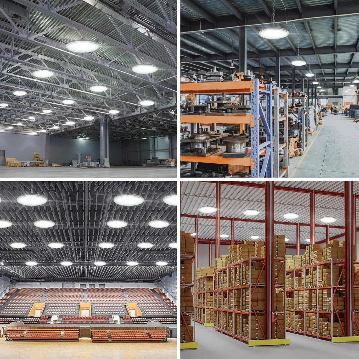 Blivrig Lampada LED Sospensione Industriale UFO 150W - immagine 7