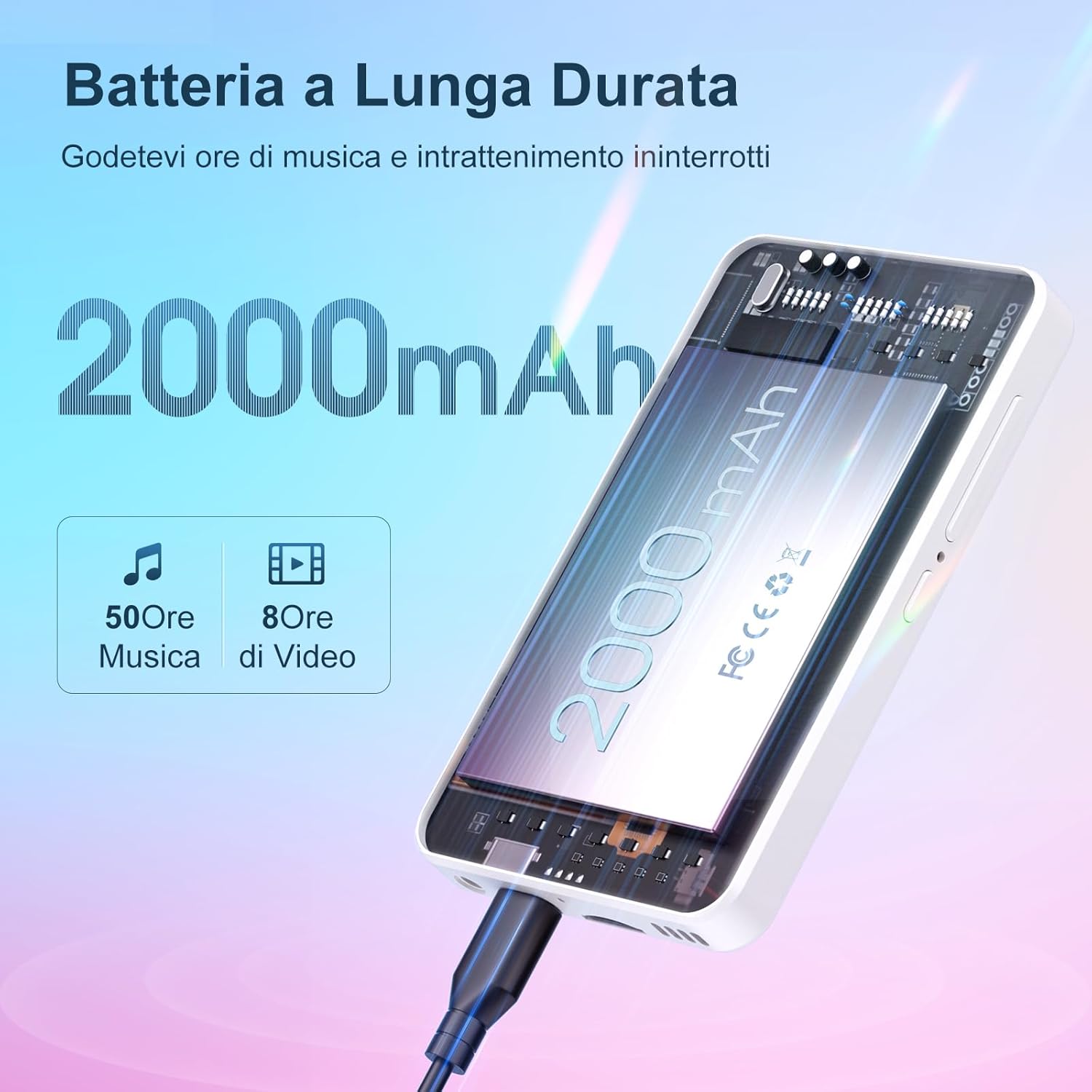 Mechen Lettore MP3 Bluetooth e WiFi per Bambini - immagine 6