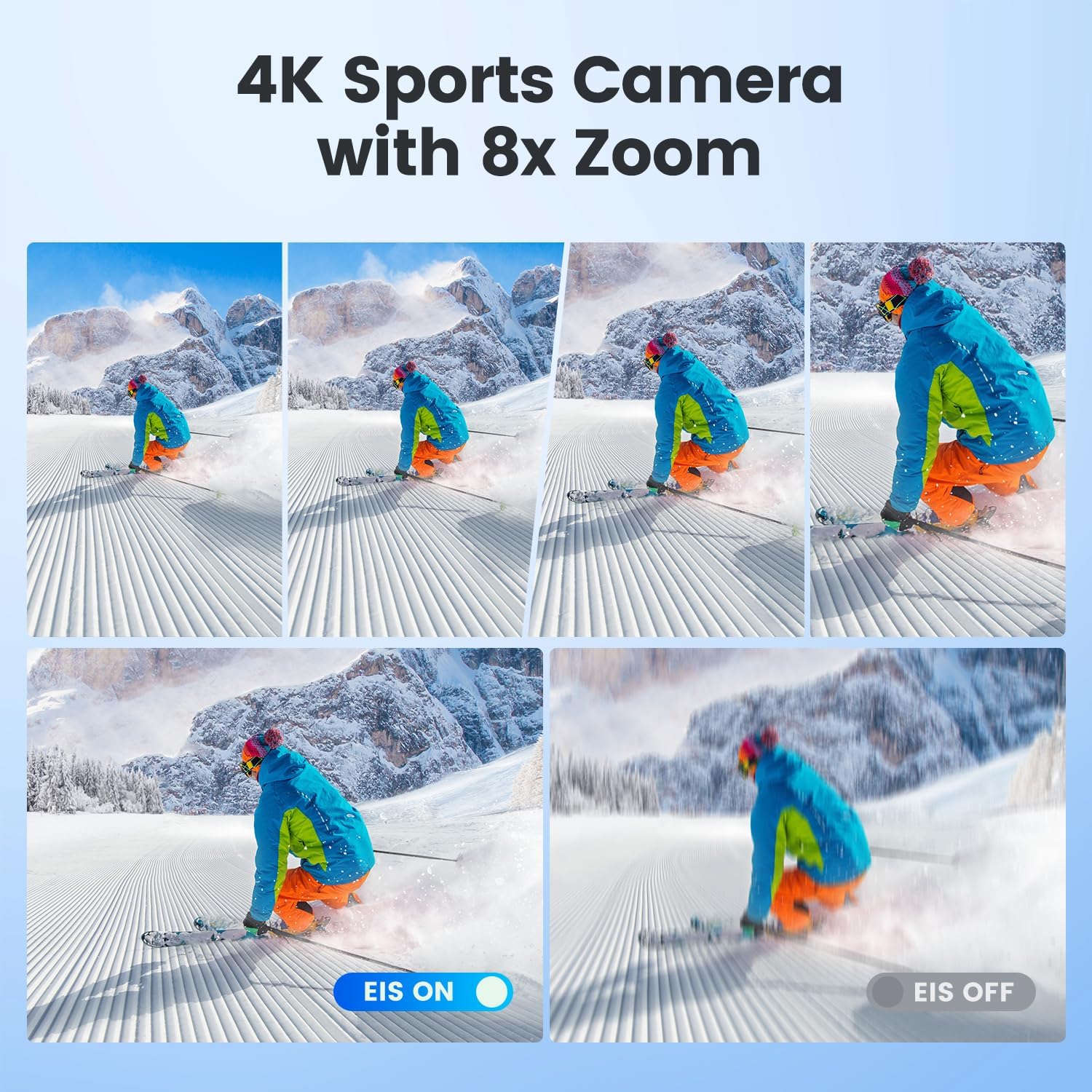 Action Cam Dualscreen 4K60FPS con Scheda 64G - immagine 4