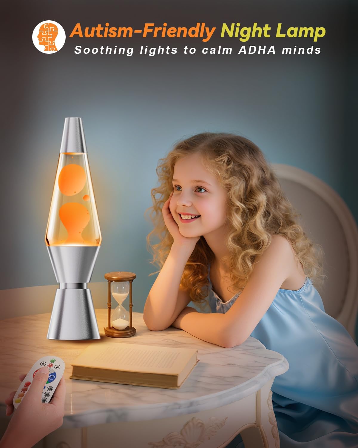 AONESY Lampada Lava Nera Grande con Telecomando - immagine 6