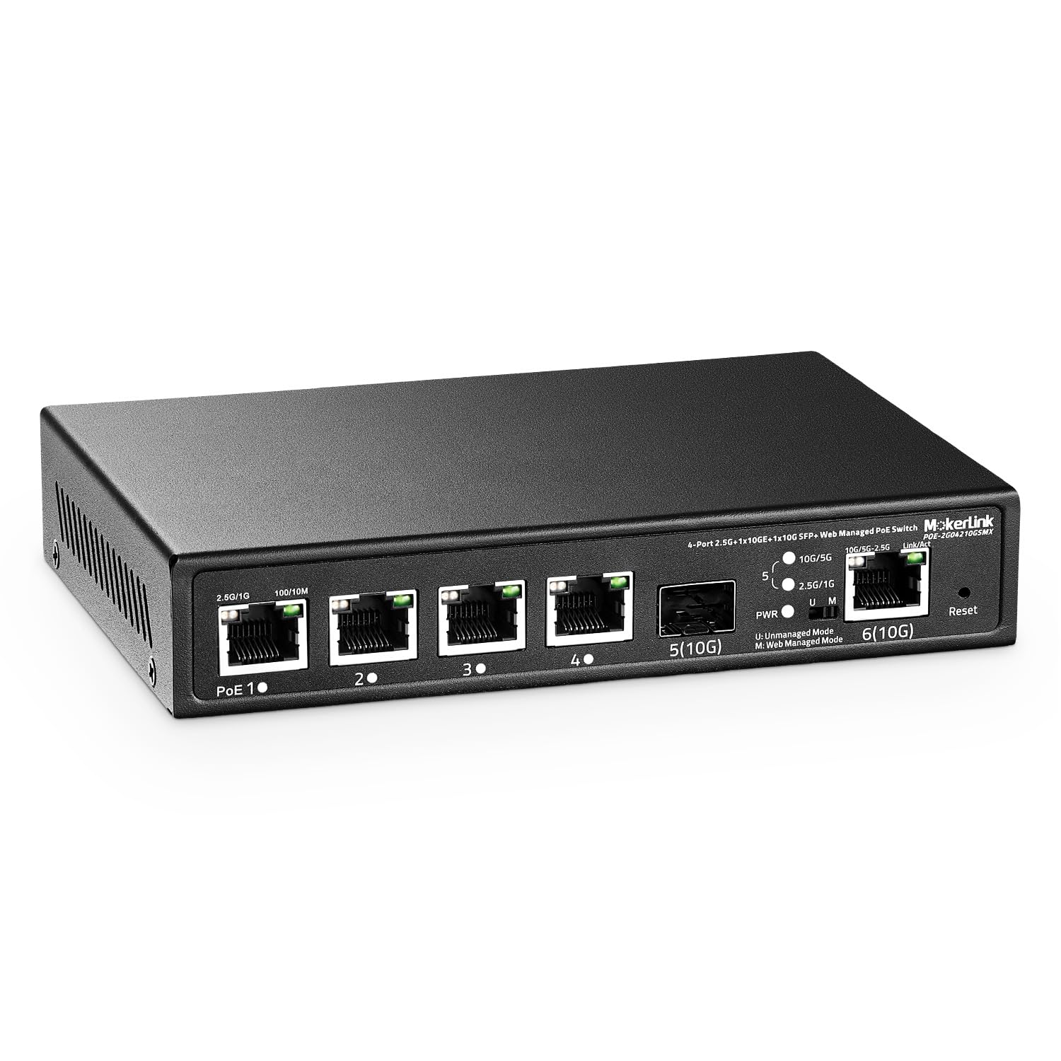 Mokerlink Switch Gestito 2,5G PoE a 4 Porte
