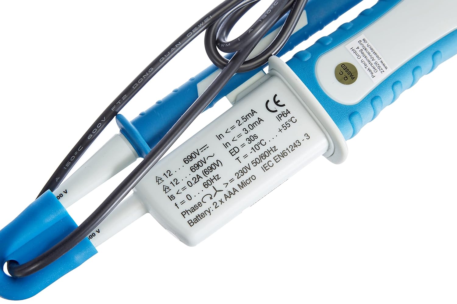 Peaktech 1095 – Tester di Tensione CA/CC a 2 Poli - immagine 3