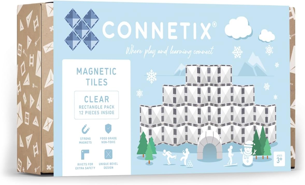 CONNETIX Chiaro Pacchetto Rettangolo, 12 Pezzi - immagine 1