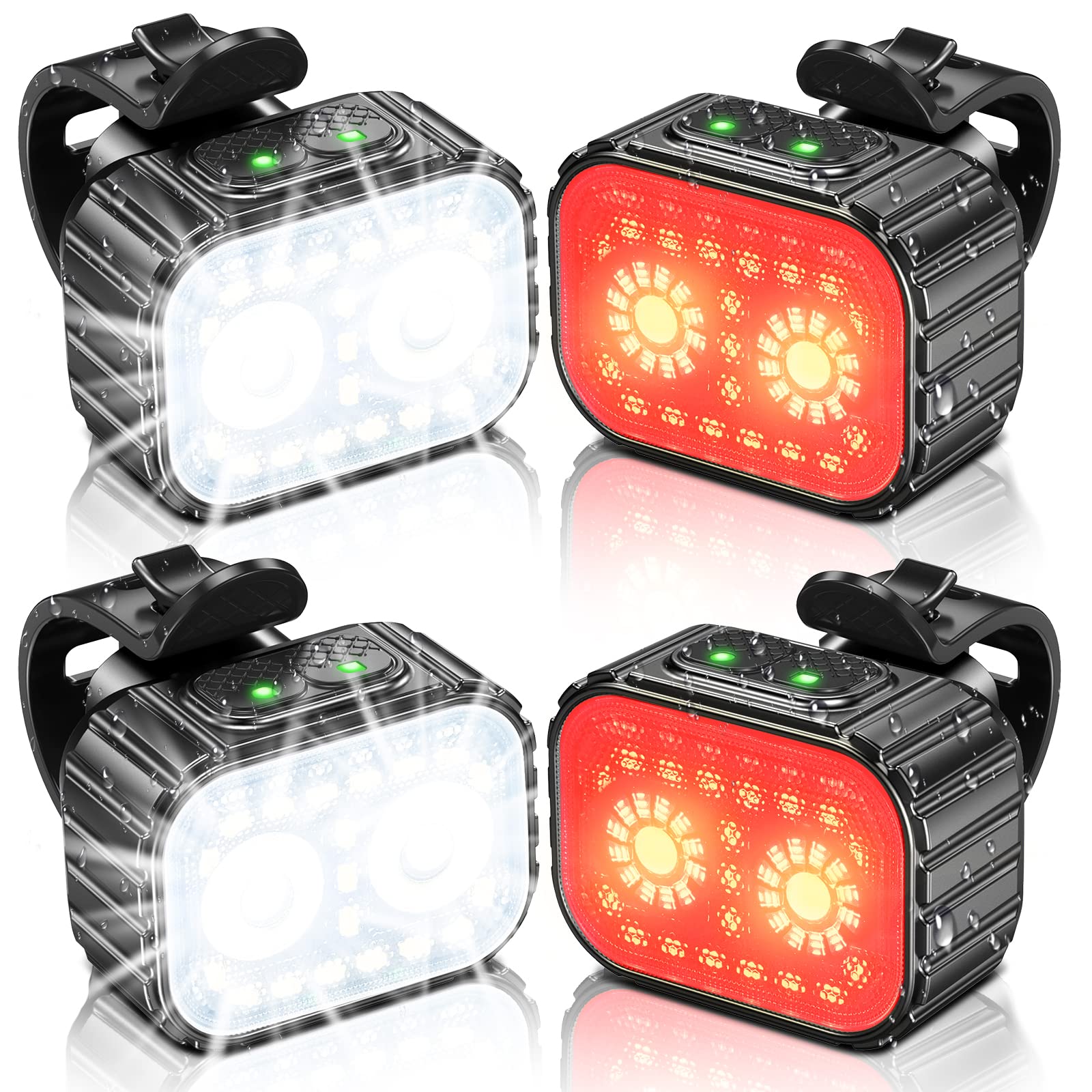 Cirycase Luci Bici USB Ricaricabili IPX6