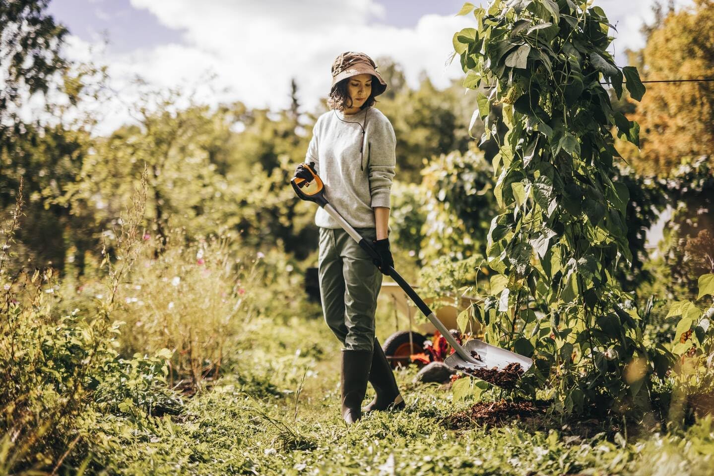 Fiskars Badile Xact 130cm, Nero/Arancione - immagine 11