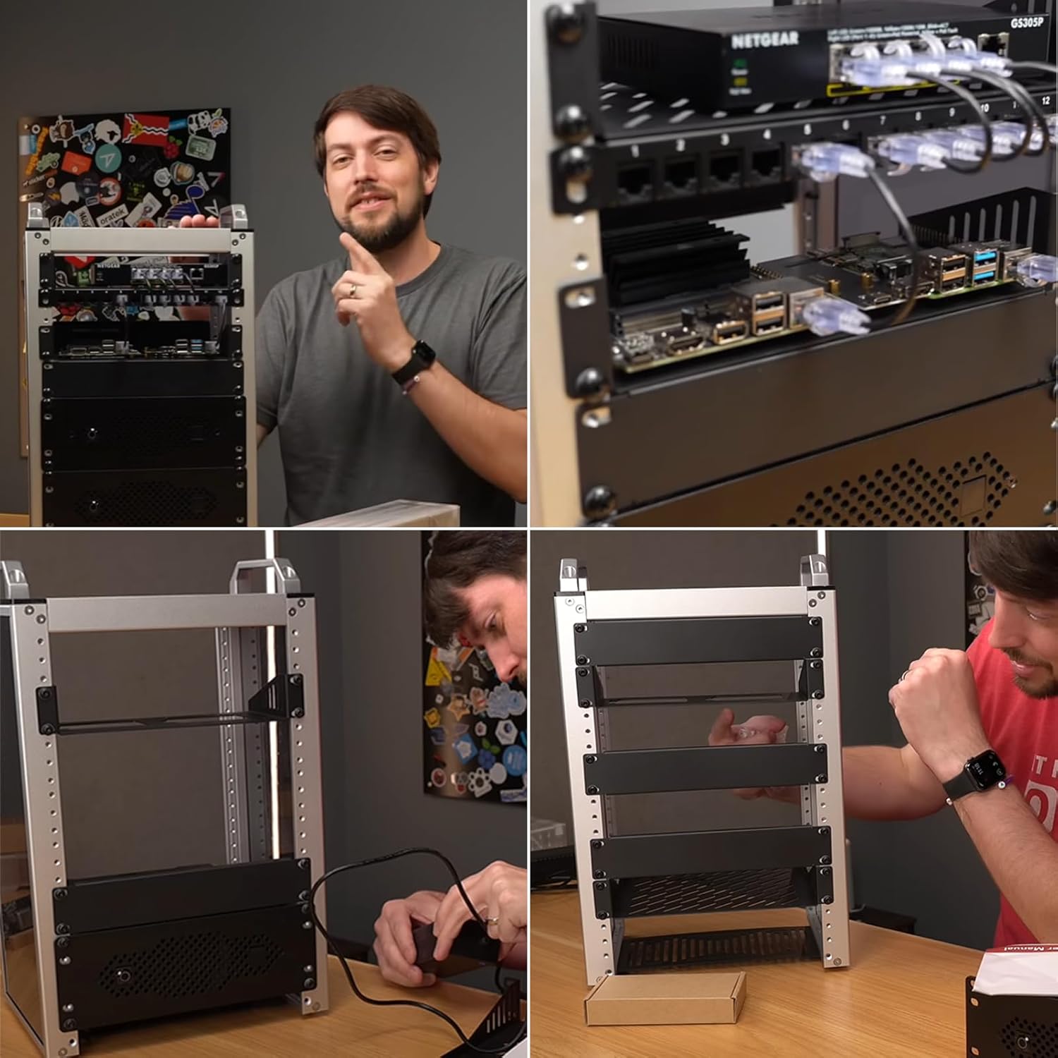 DeskPi RackMate T1 - Custodia Server Rack 8U - immagine 5