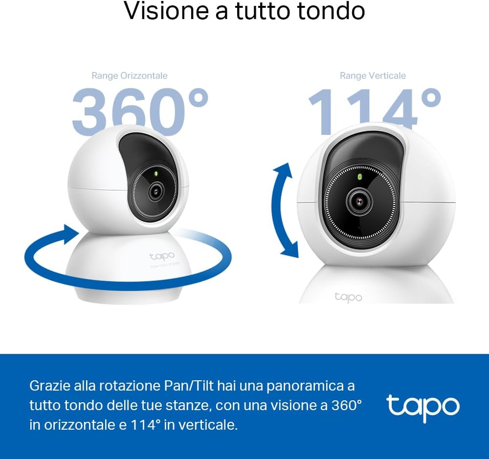 Tapo C230 3K 5MP Telecamera Wi-Fi Interno - immagine 4