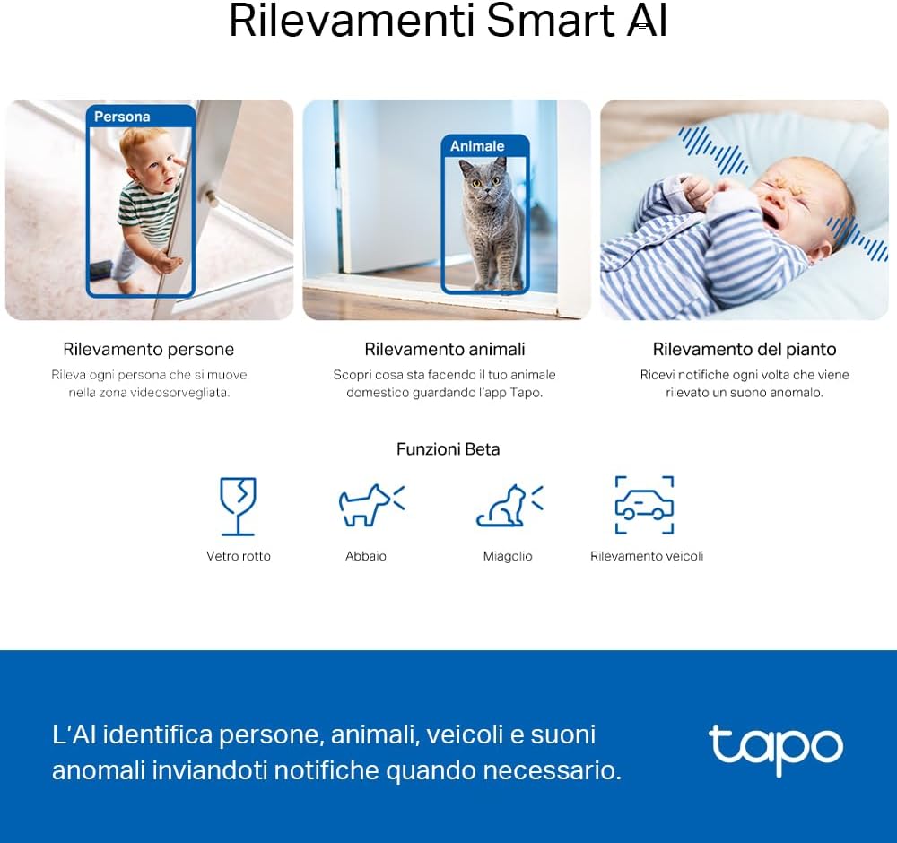 Tapo C230 3K 5MP Telecamera Wi-Fi Interno - immagine 7