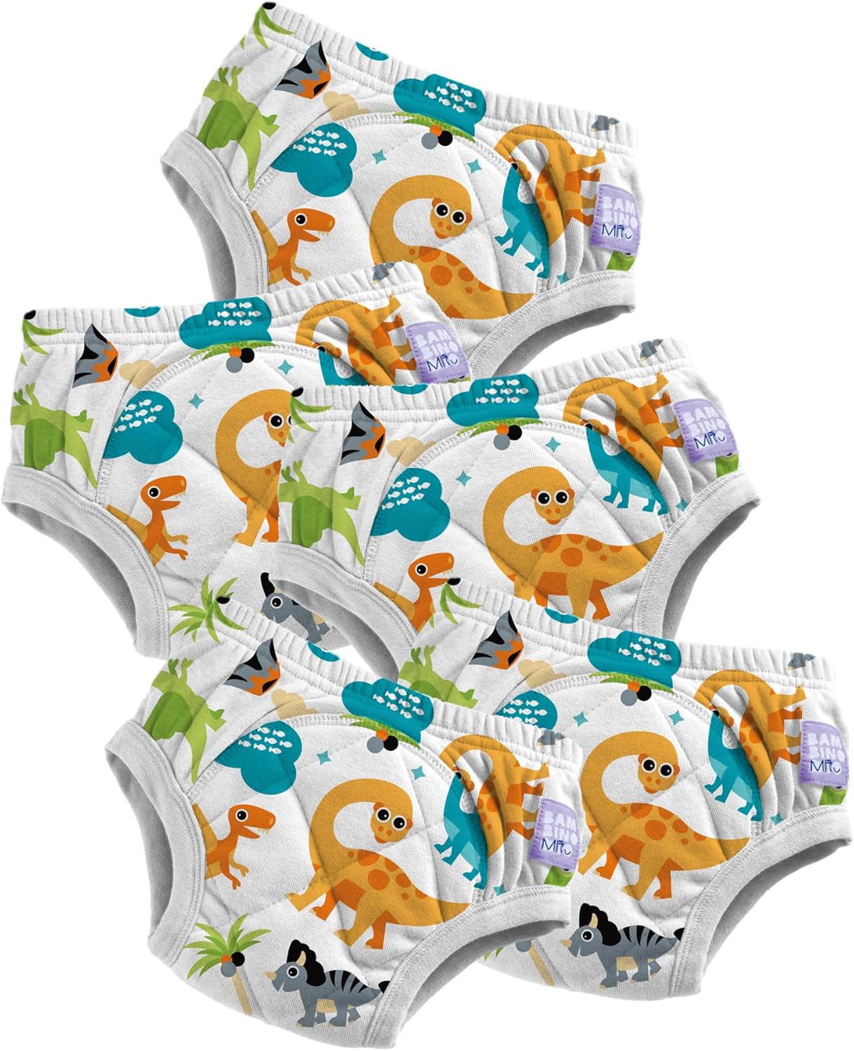 Bambino Mio Mutandine Allenamento Cotone 5pz, Dinosauri - immagine 1
