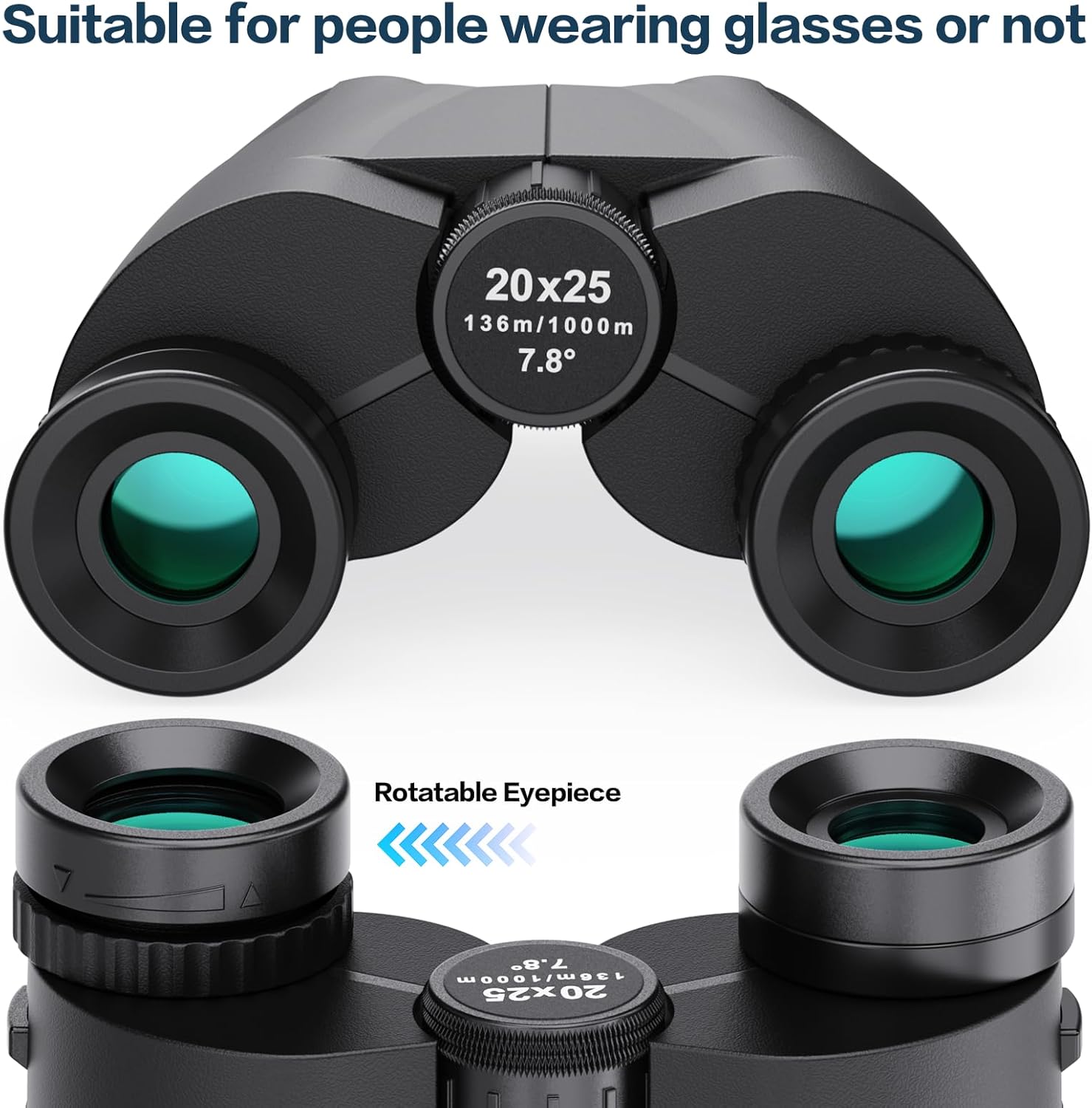 Binocolo Compatto 20x25 Leggero e Pieghevole - immagine 7