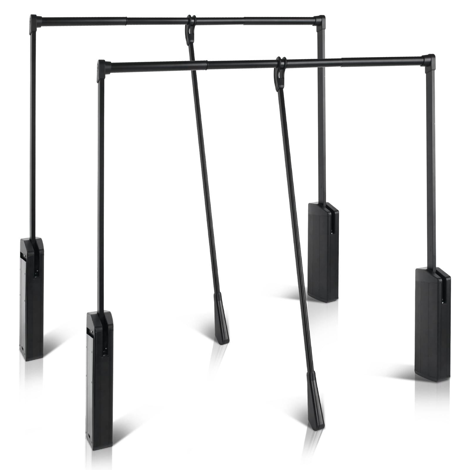 Asta estraibile per armadio, regolabile, 66-89 cm, confezione da 2