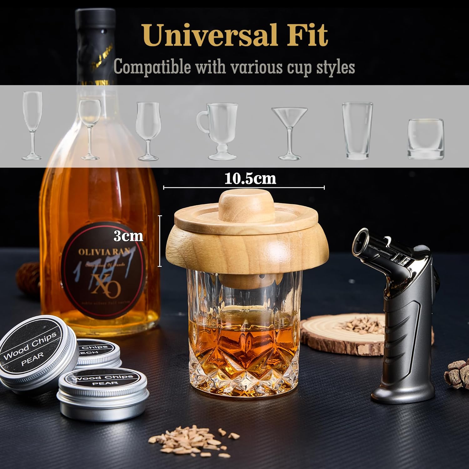 Set Affumicatore per Cocktail con 6 Chip di Legno - immagine 6