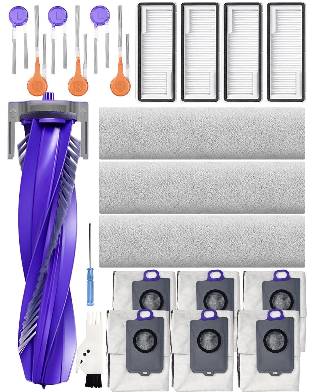 22 Pezzi Ricambio per Narwal Flow Robot Aspirapolvere