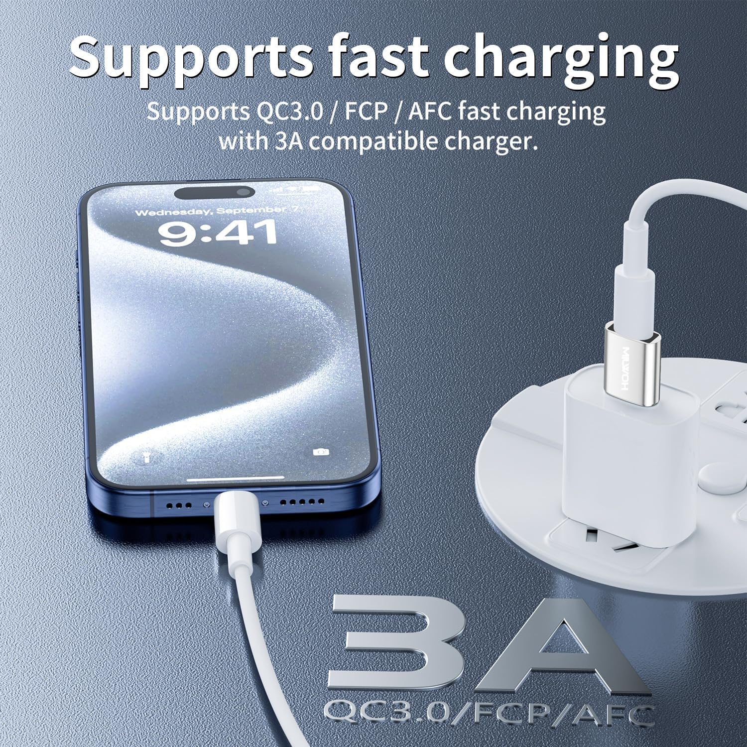 2 Adattatori USB a USB C Ricarica Rapida PD27W/66W QC100W - immagine 4