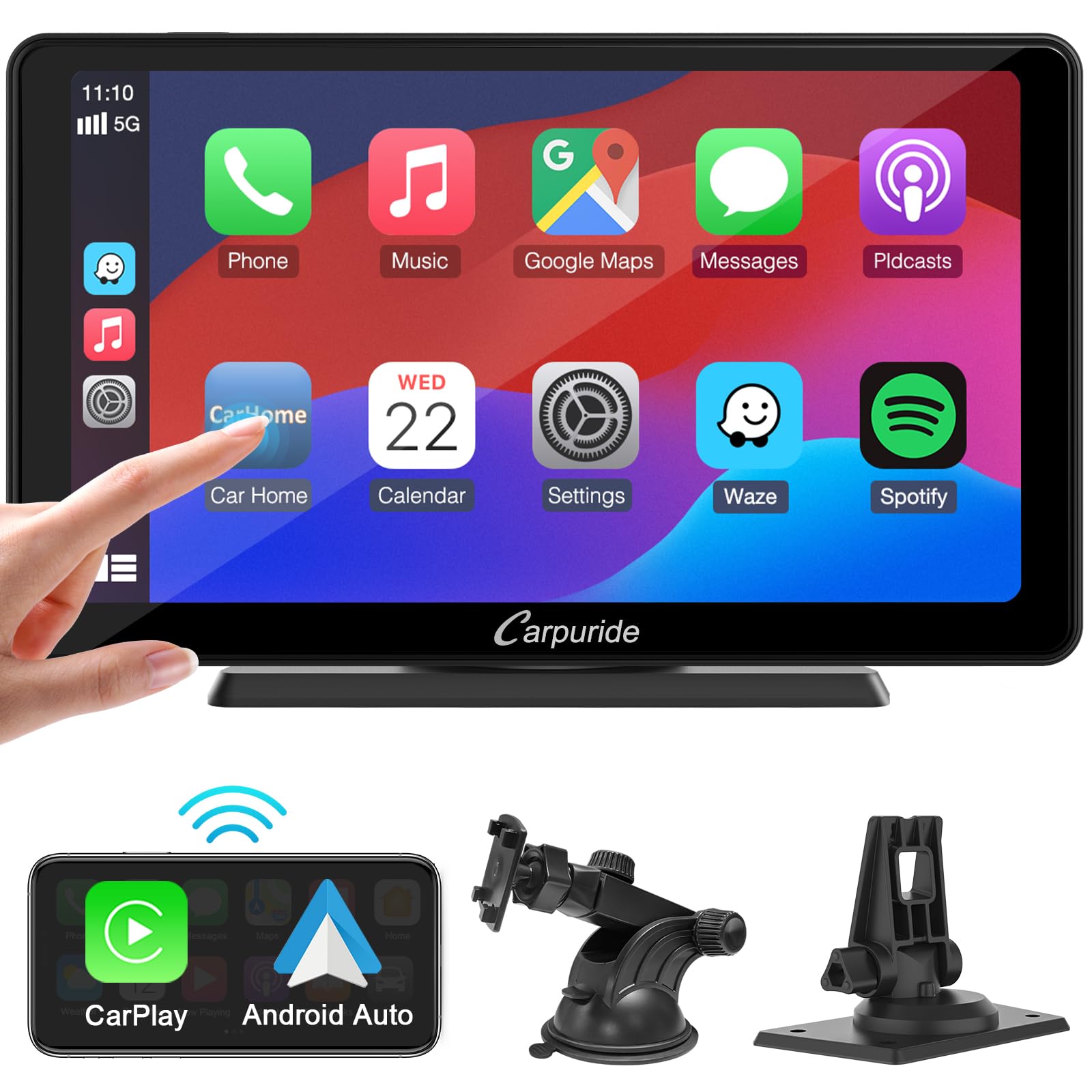 Carpuride C3 - Autoradio Wireless Carplay & Android Auto 7''