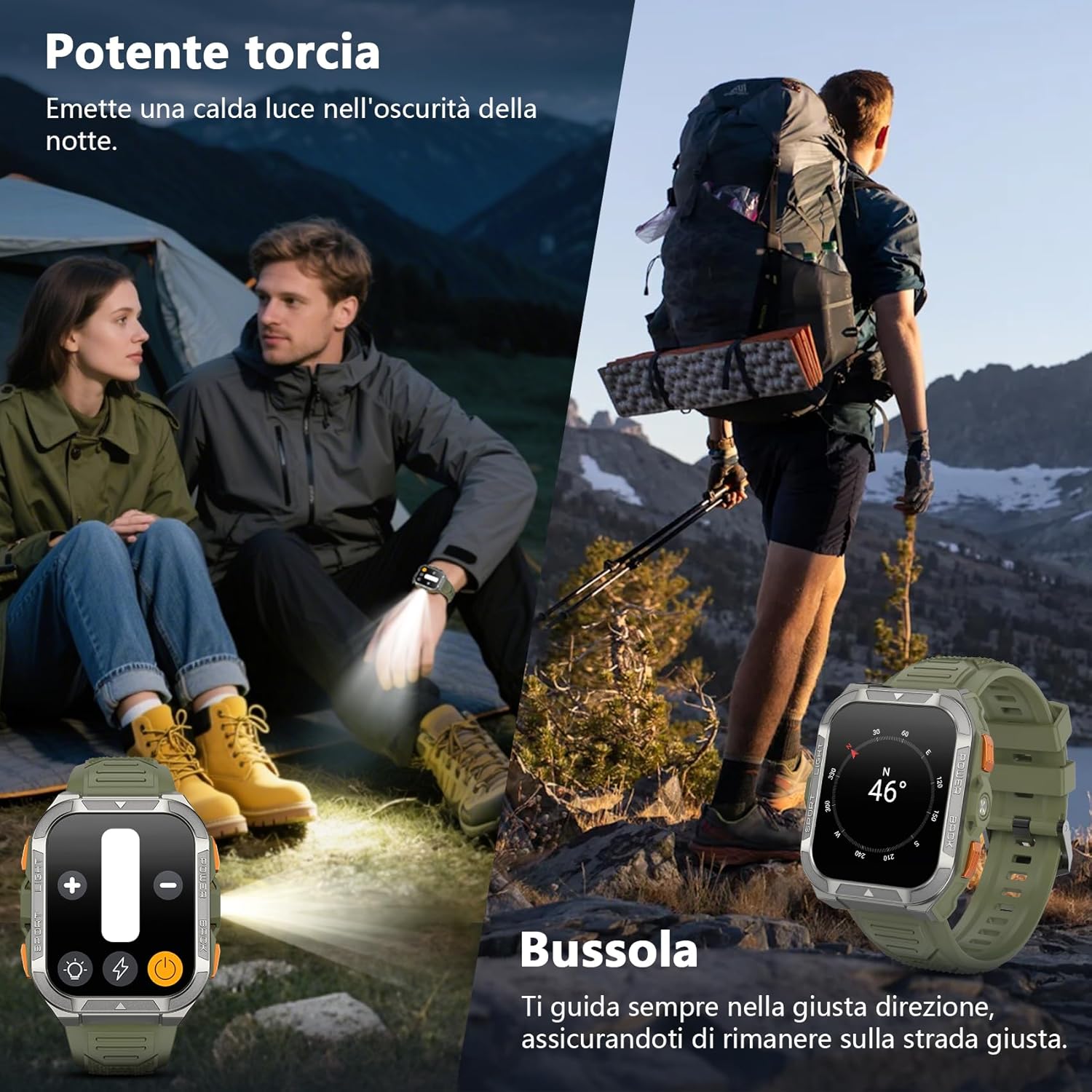 Blackview Smartwatch Uomo Militare con Chiamate Bluetooth - immagine 5