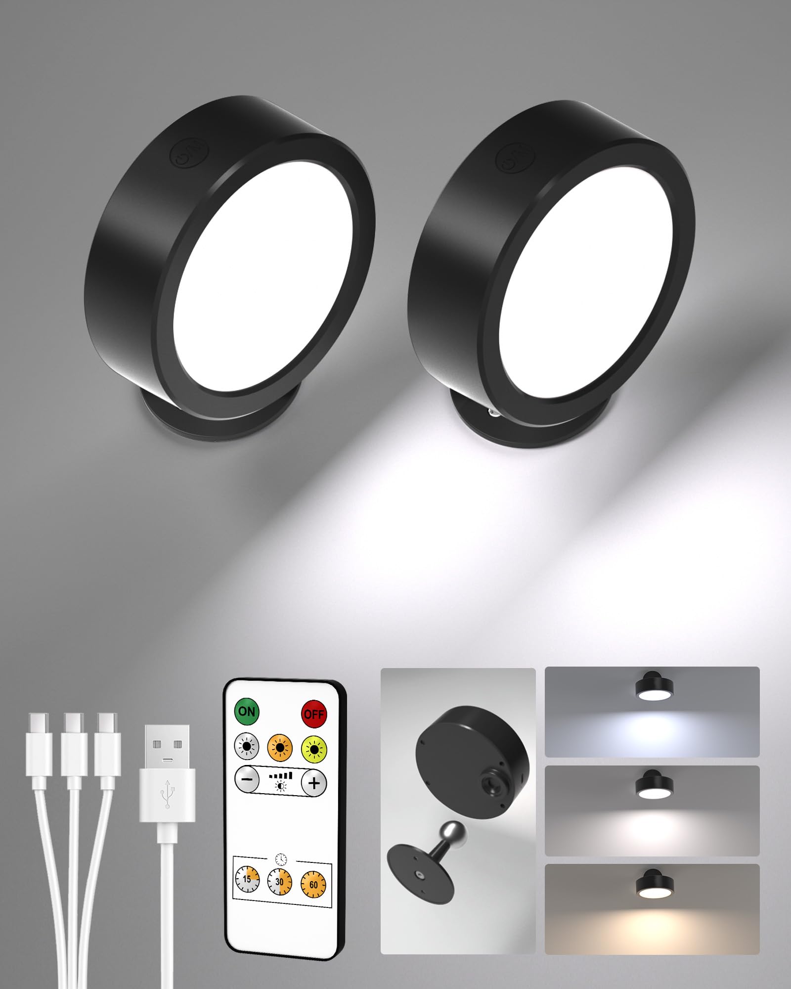 EZVALO Metis - Lampada da incasso da cucina, 2 pezzi, colore: Nero