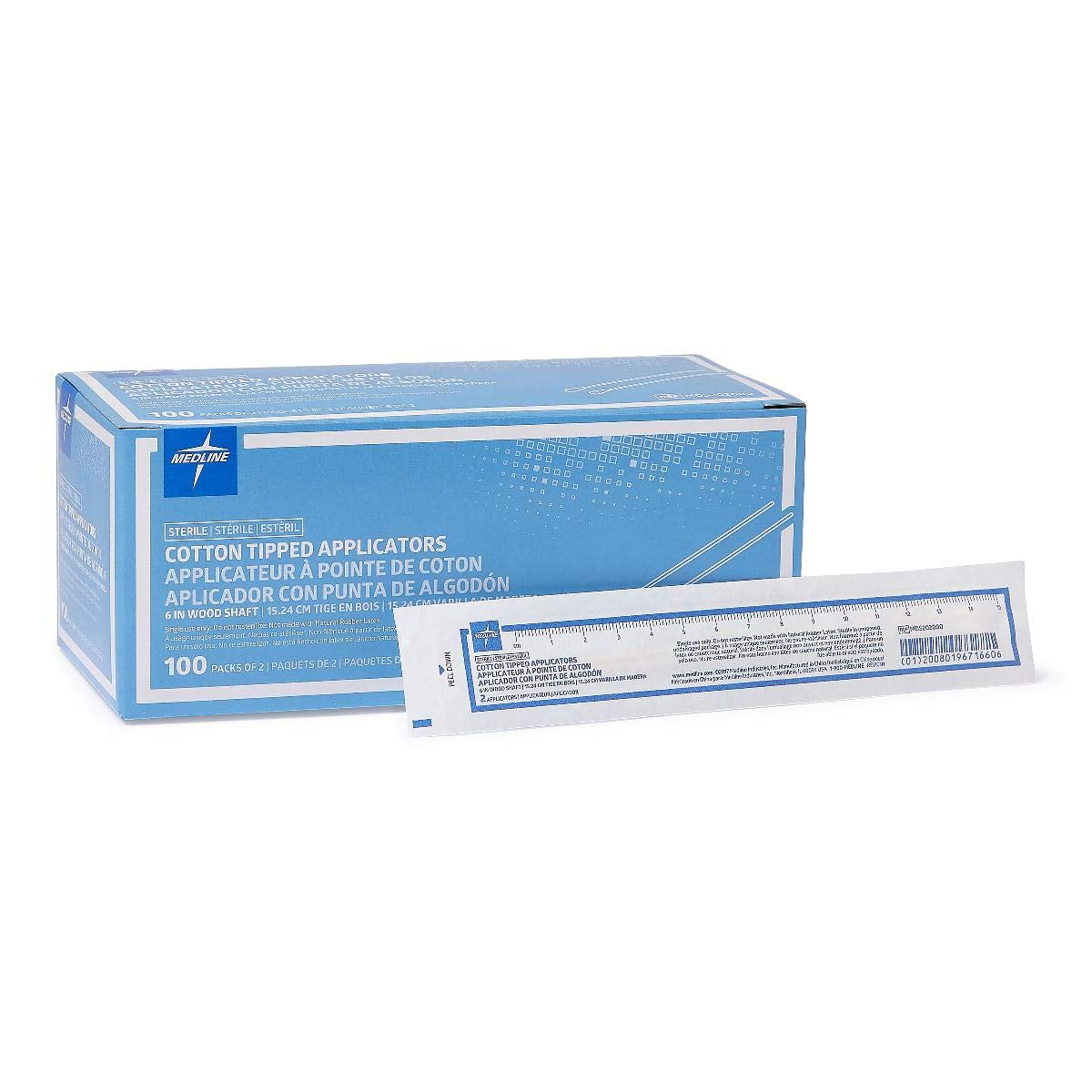 Cotton-Tipped Applicators, 6", 100 Applicators/Box - immagine 2