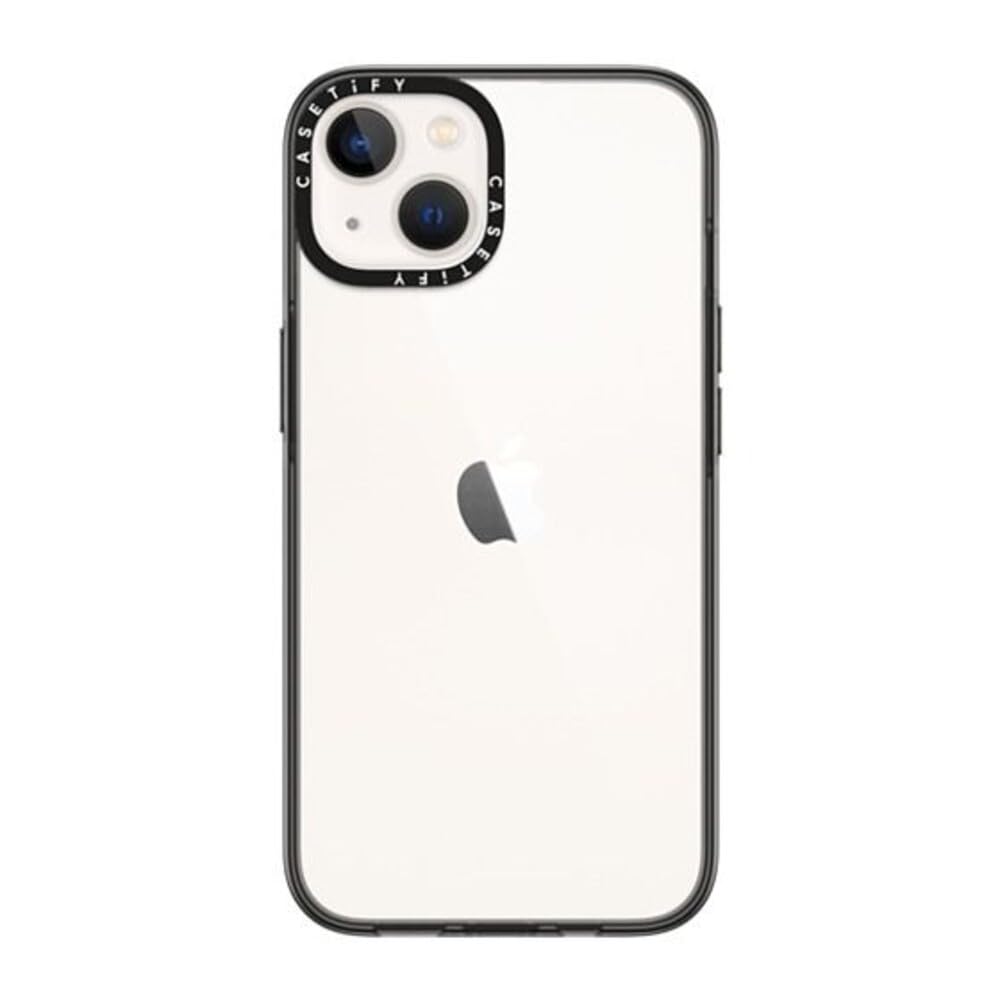 Casetify Custodia per iPhone 14, Nera Trasparente