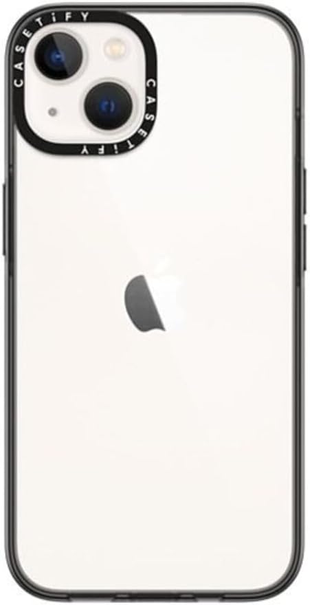 Casetify Custodia per iPhone 14, Nera Trasparente - immagine 1