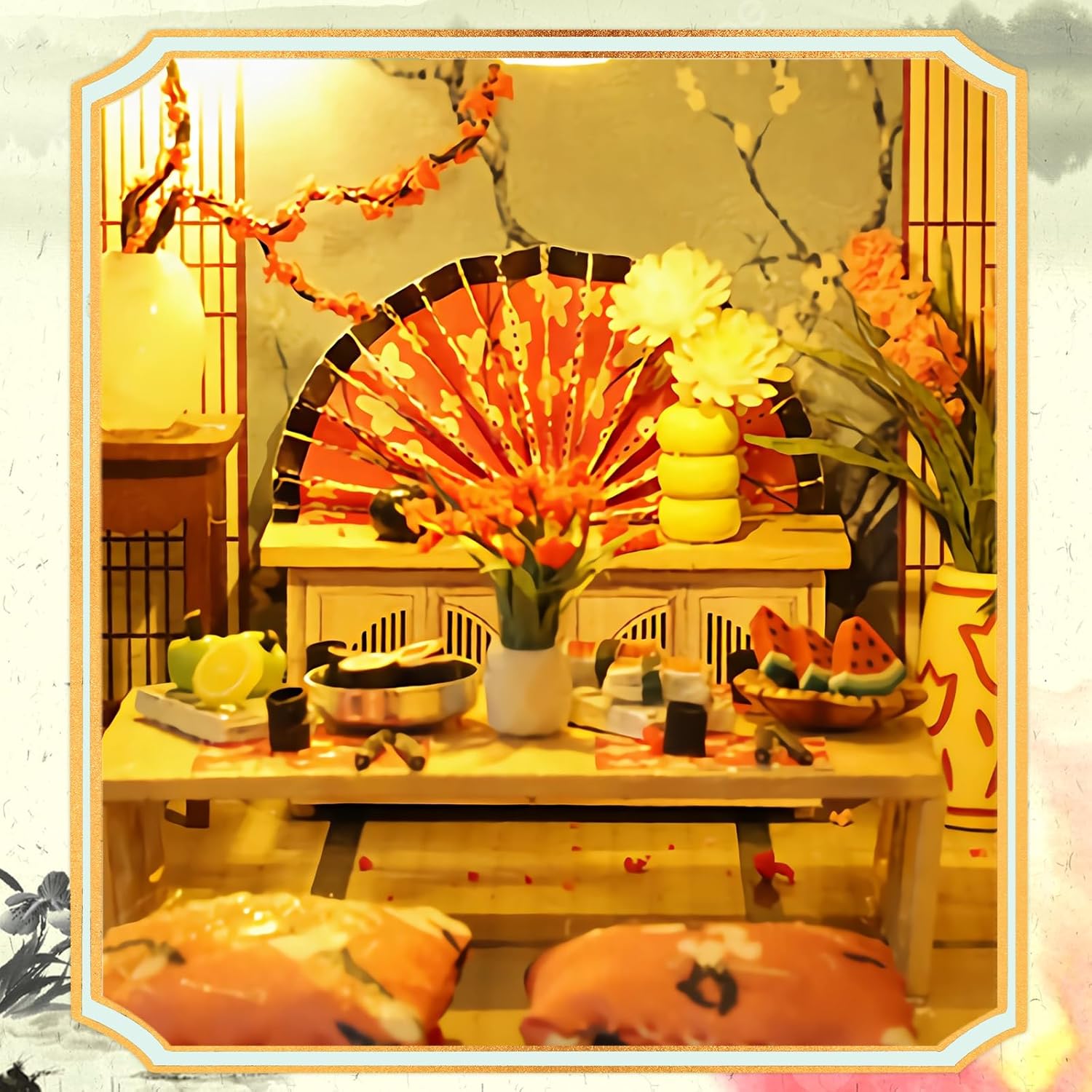 Cuteefun Casa delle Bambole in Legno con Luce LED - immagine 3