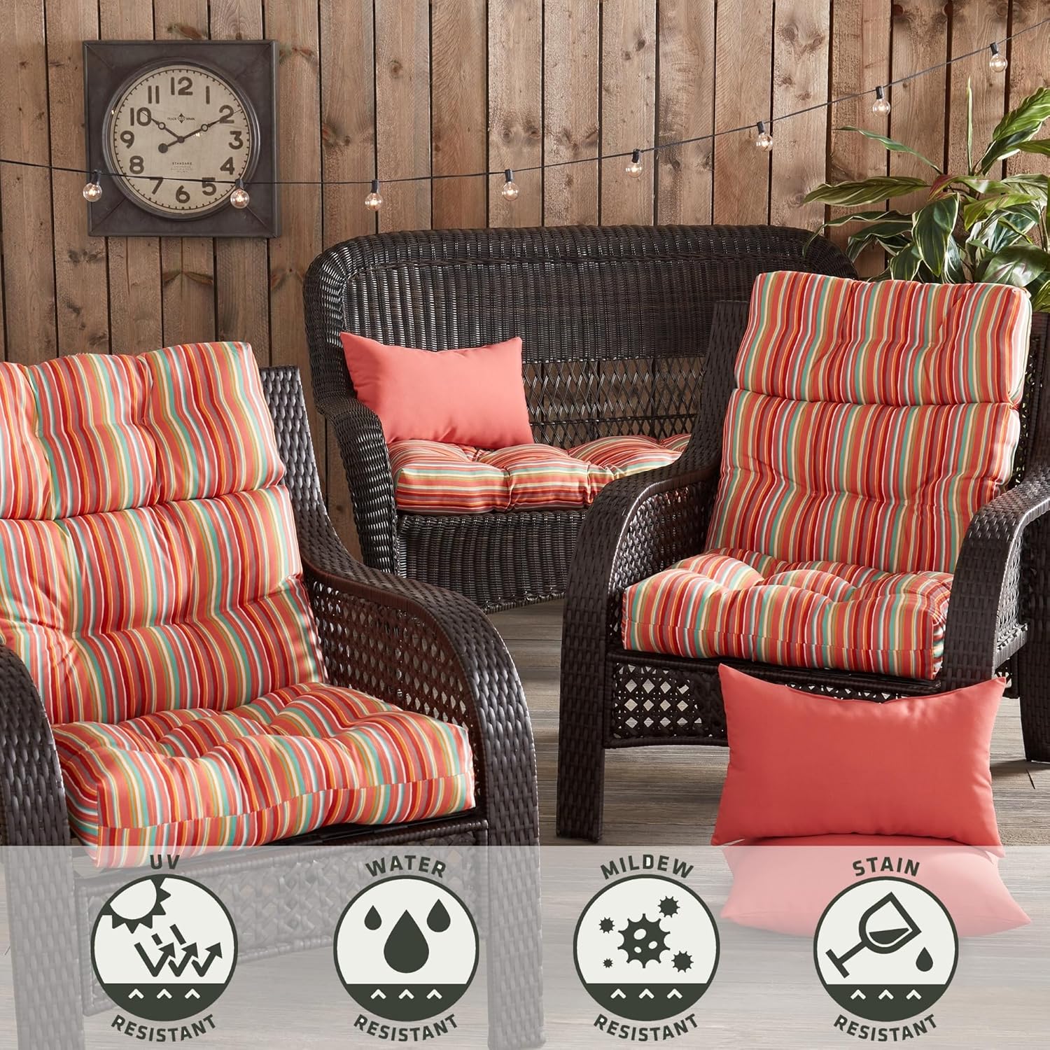 Greendale Home Fashions Cuscino Sedia Schienale Alto - immagine 6