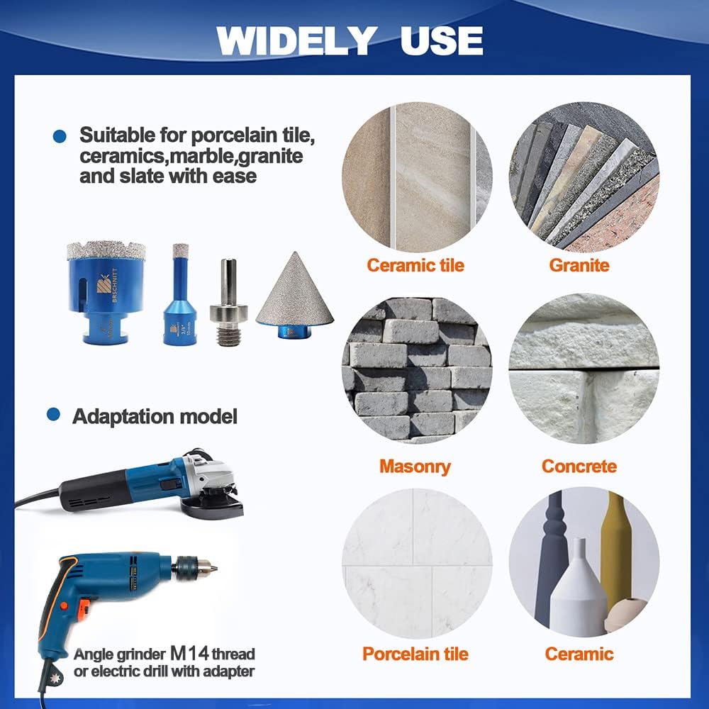 Brschnitt Set Punte Diamantate M14 per Trapano - immagine 2