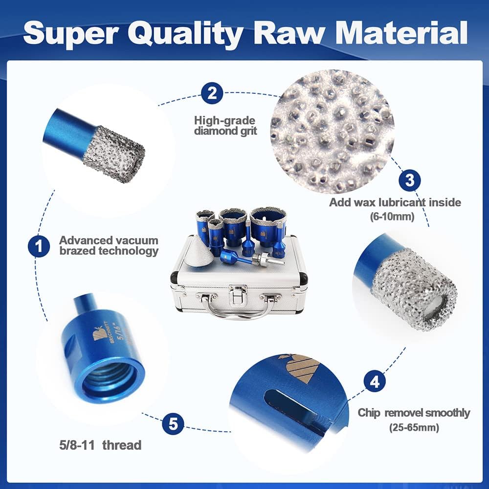 Brschnitt Set Punte Diamantate M14 per Trapano - immagine 4