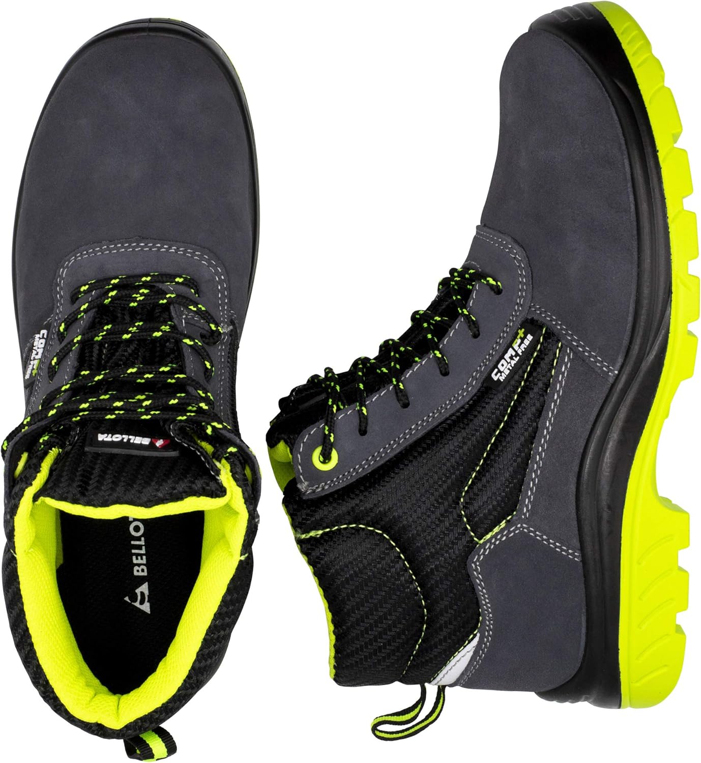 Bellota 72309-42S1P 7230942S1P-Stivali di sicurezza, Nero, Verde, 42 - immagine 2