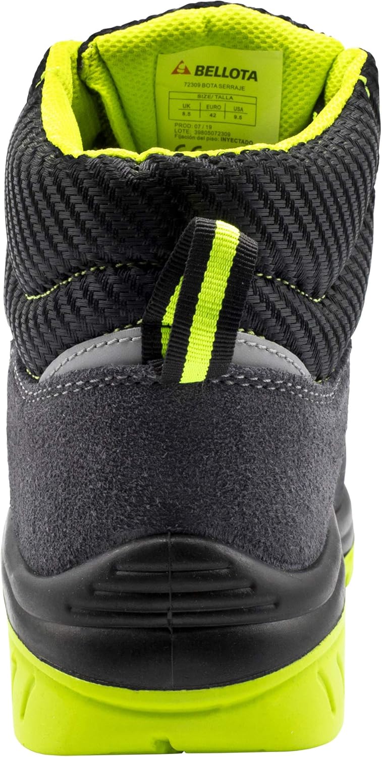 Bellota 72309-42S1P 7230942S1P-Stivali di sicurezza, Nero, Verde, 42 - immagine 4