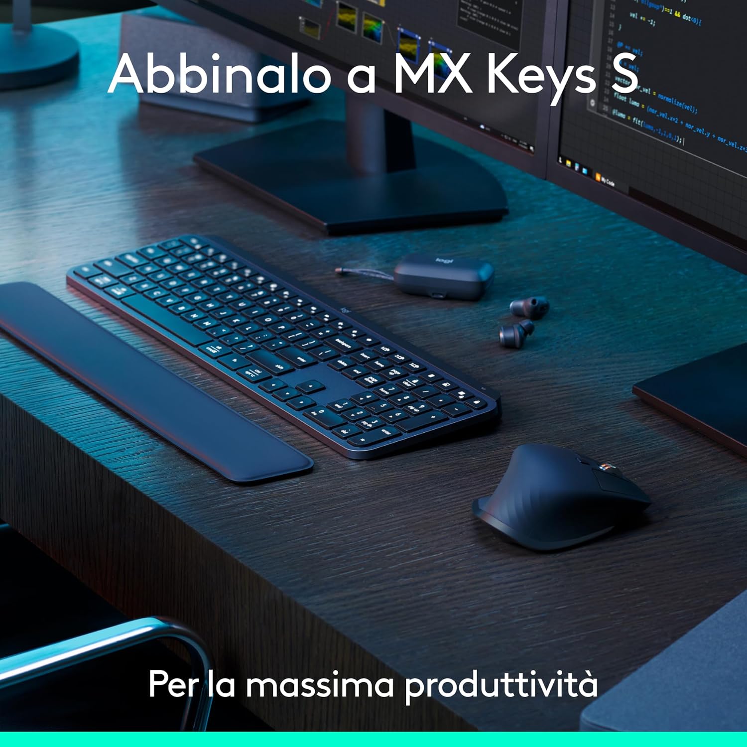 Logitech MX Master 3S - Mouse Wireless Ergonomico 8000 DPI - immagine 9