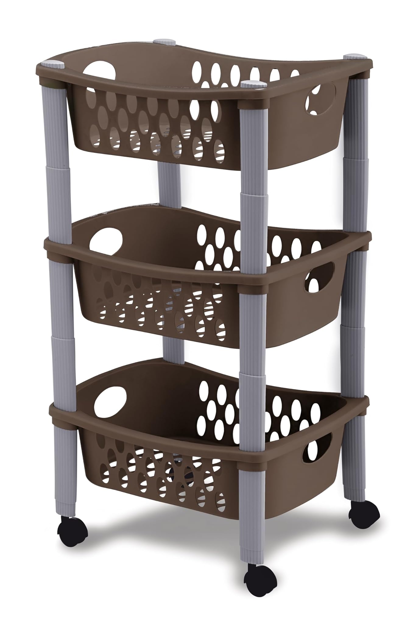 Stefanplast CARRELLO OTELLO A TRE PIANI TORTORA