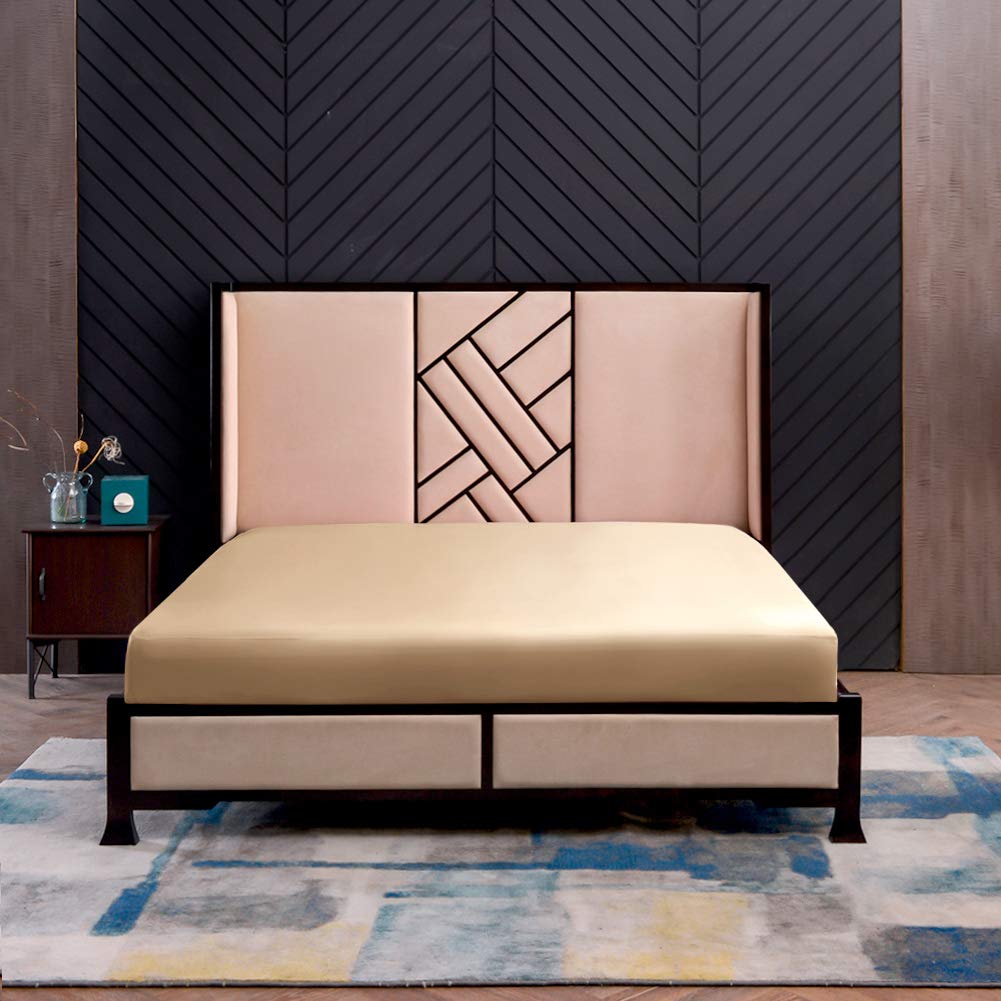 THXSILK Lenzuolo con Angoli in Seta 19 Momme