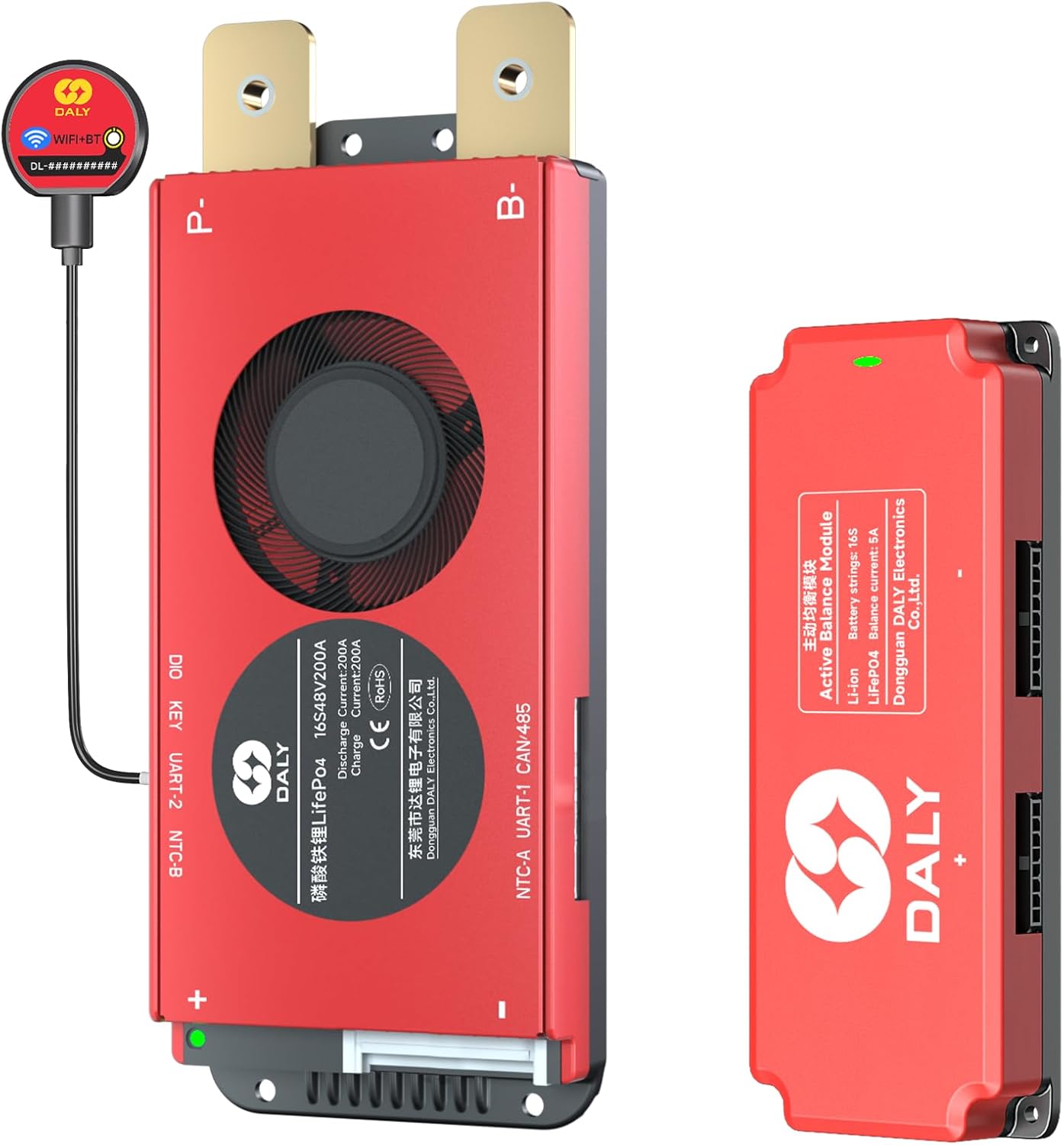 Daly BMS 48V 16S 200A - Smart Balance WiFi Bluetooth - immagine 1