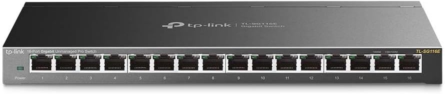 Tp-link SG116E Switch di Rete Gigabit 16 Porte, Nero - immagine 2