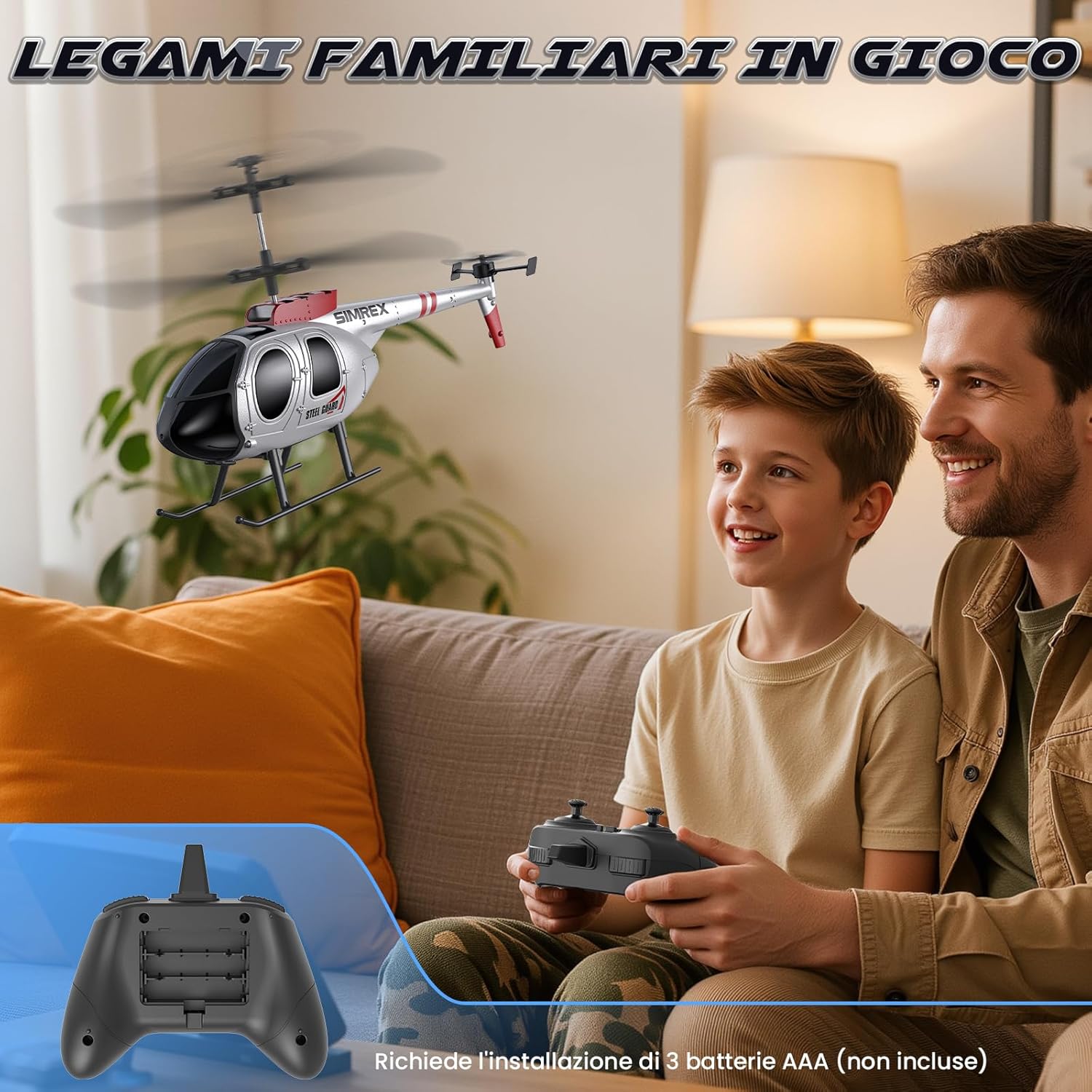 SIMREX Elicottero Telecomandato 2.4 GHz 20 Minuti di Volo - immagine 7