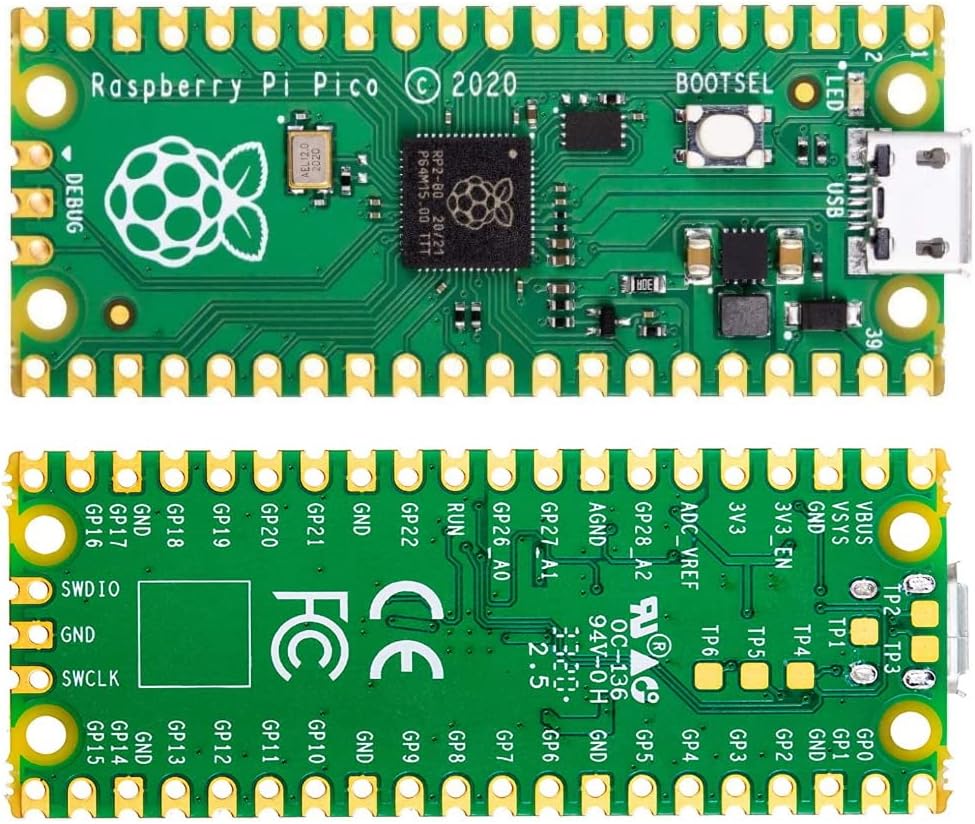 Scheda microcontrollore flessibile, DUBEUYEW Raspberry Pi Pico basata ...