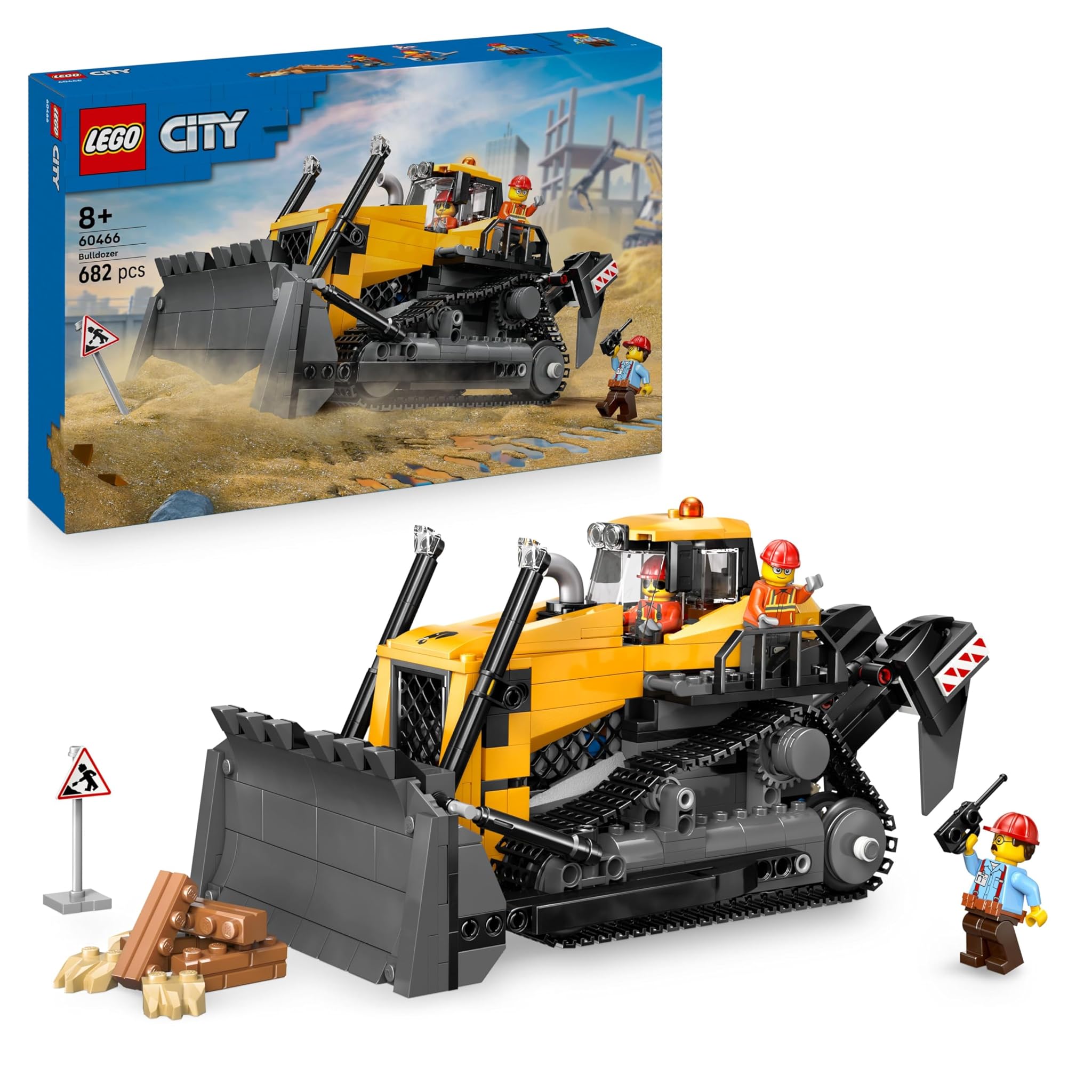Lego City Bulldozer Giallo Giocattolo da Cantiere