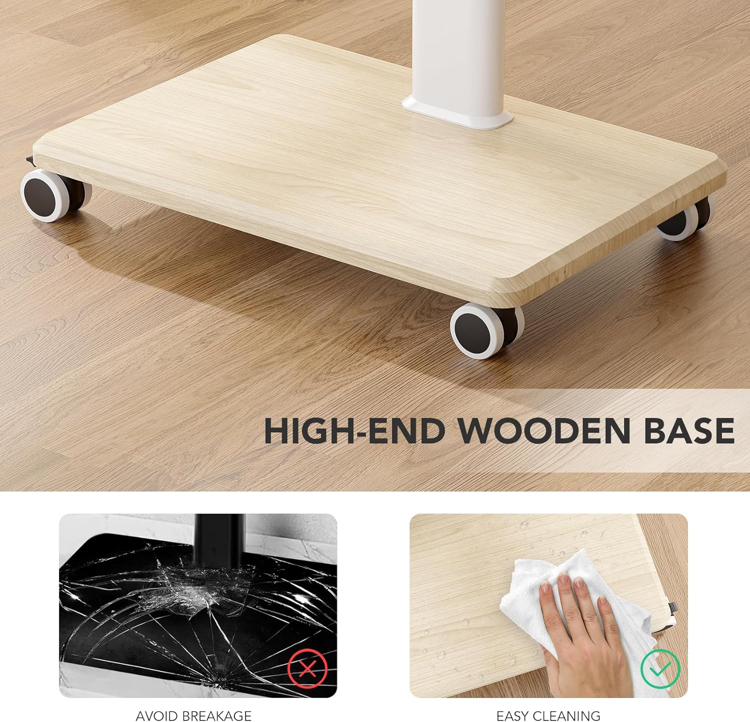 Supporto TV Mobile da 27 a 65 pollici su Ruote - immagine 5