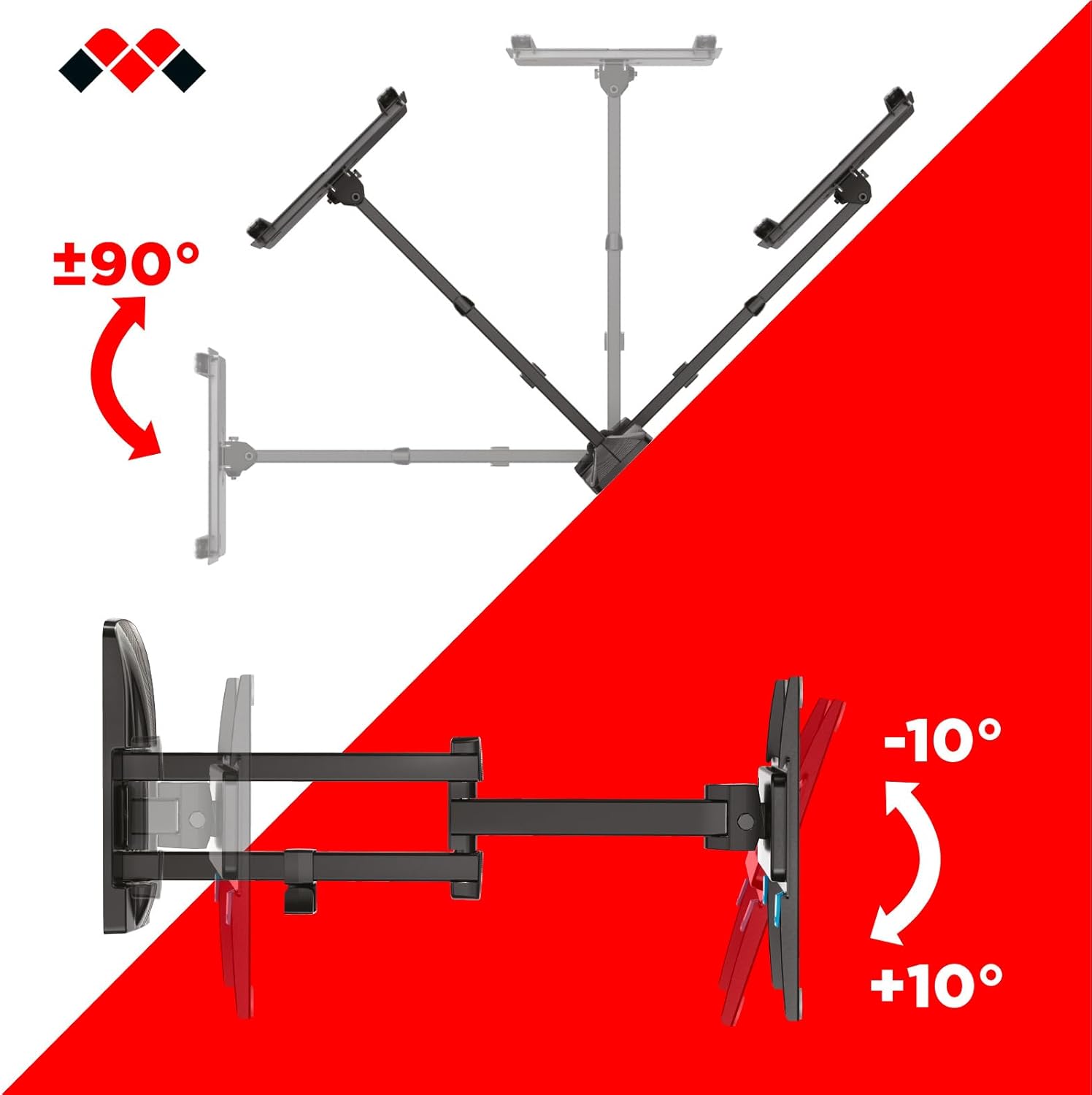 Meliconi SPACE SYSTEM FULLMOTION 200 - Supporto TV Parete - immagine 5