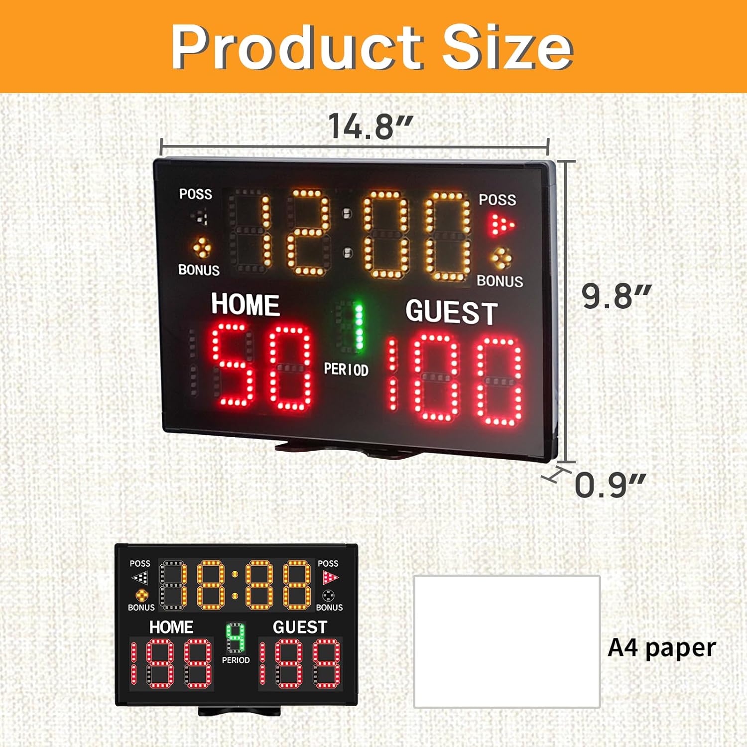 YZ Tabellone Segnapunti Elettronico a Batteria - immagine 4