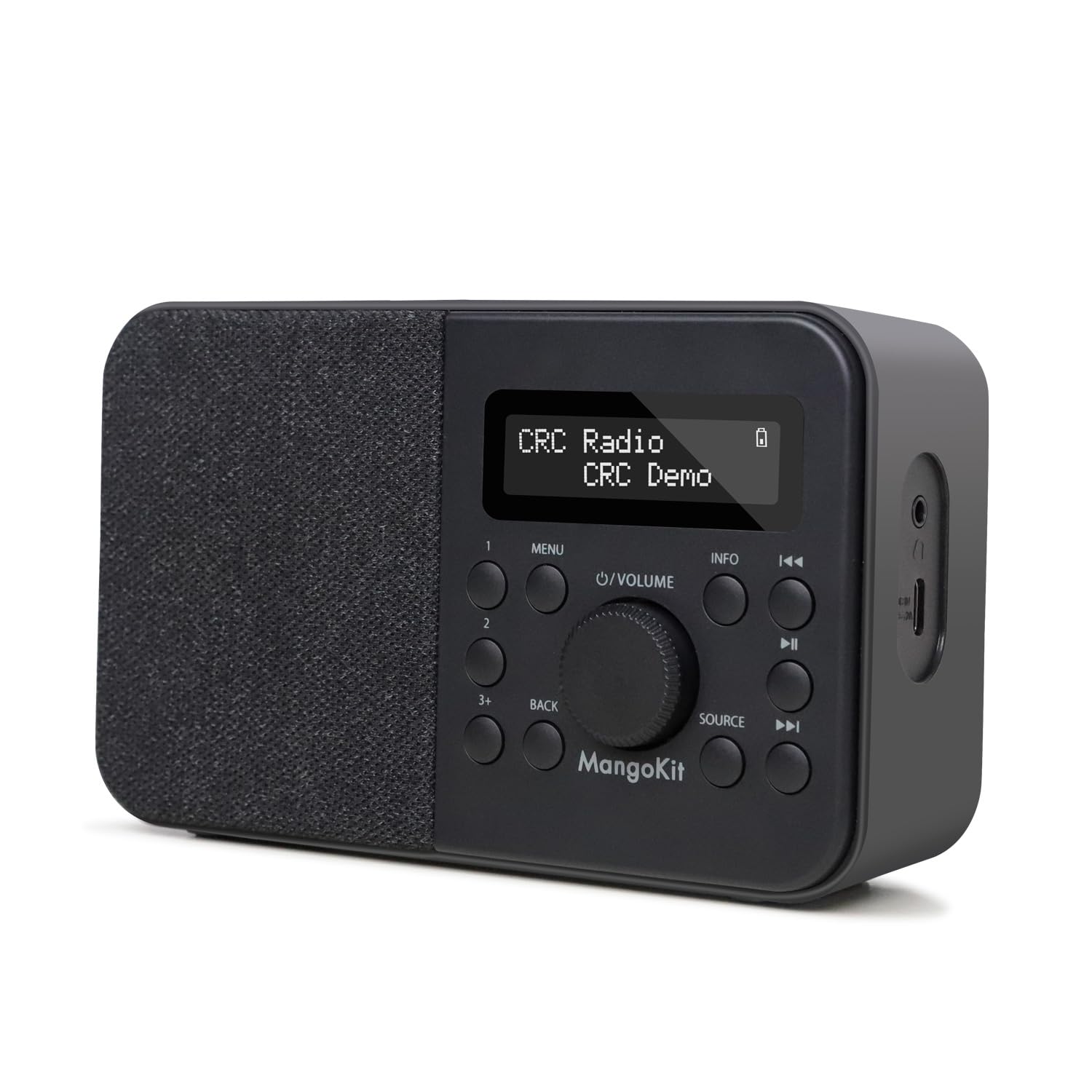 Mangokit PR2S - Radio Digitale DAB/DAB+ e FM, Nero